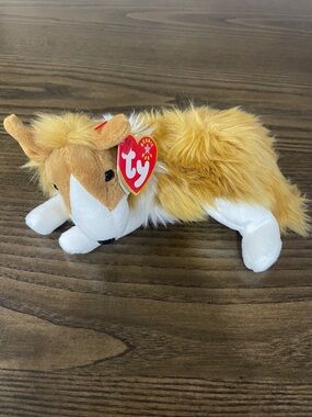 Ty Silver Star Beanie Baby “Cassie” Dog